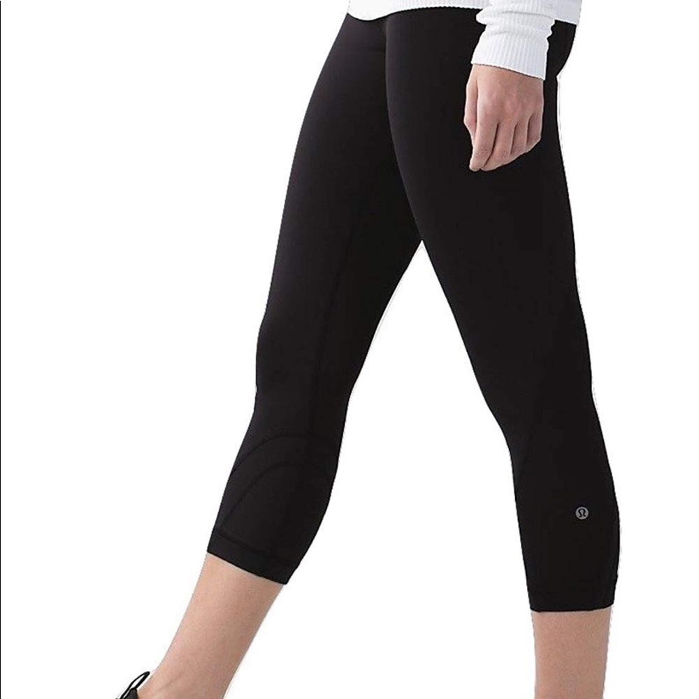 LuluLemon Inspire Crop II Mesh Black